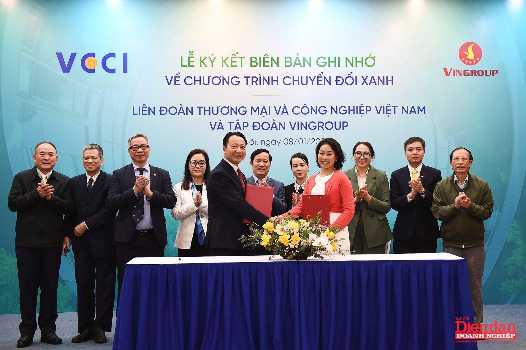 VCCI - VINGROUP: Hợp tác thúc đẩy chuyển đổi xanh, nâng tầm thương hiệu Việt