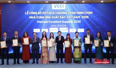 Vinh danh các doanh nghiệp đạt chứng nhận “Nhà cung ứng xuất sắc Việt Nam năm 2025”