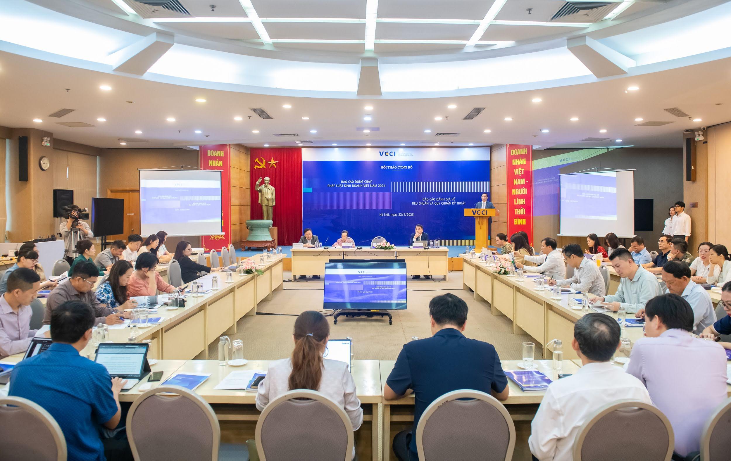 Dòng chảy pháp luật kinh doanh Việt Nam 2024 và  Báo cáo đánh giá về tiêu chuẩn và quy chuẩn kỹ thuật 22/4/2025