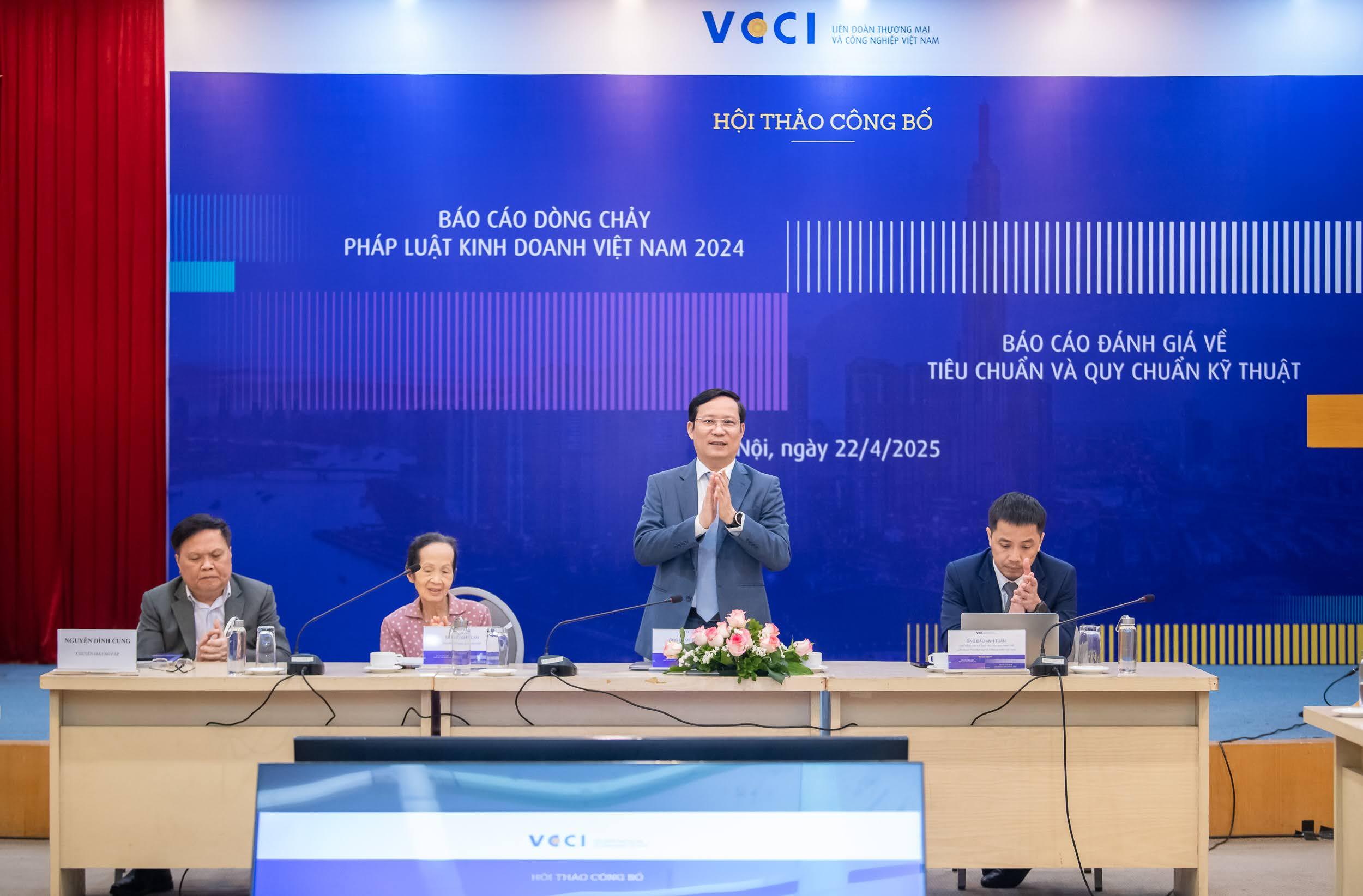 Dòng chảy pháp luật kinh doanh Việt Nam 2024 và  Báo cáo đánh giá về tiêu chuẩn và quy chuẩn kỹ thuật 22/4/2025