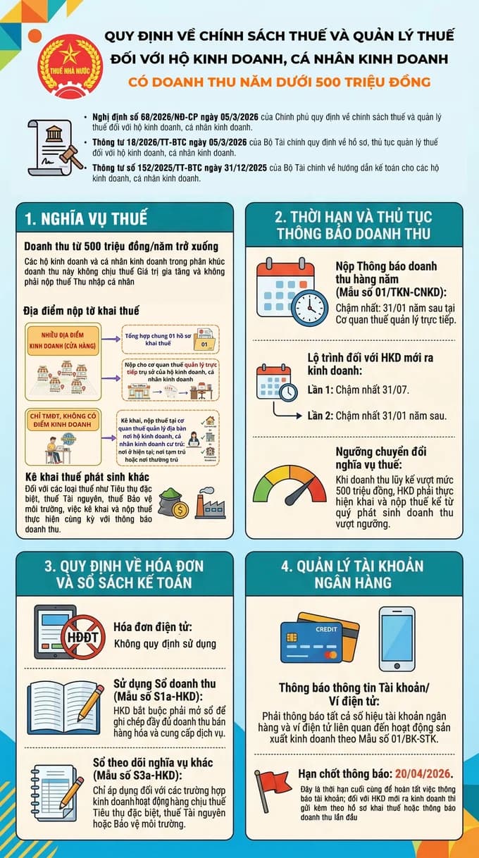 Chính sách thuế và quản lý thuế với hộ kinh doanh, cá nhân kinh doanh
