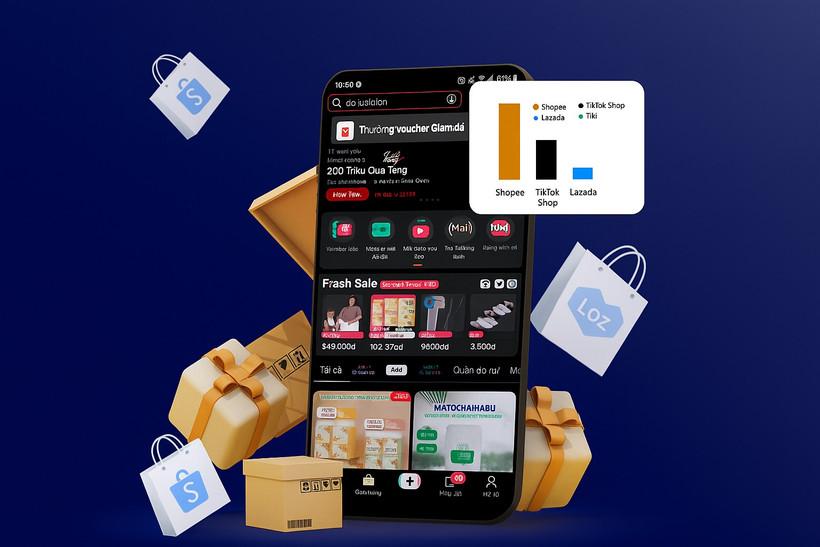 Thị phần thương mại điện tử Việt Nam: "Ngôi vương" của Shopee đang bị đe dọa?