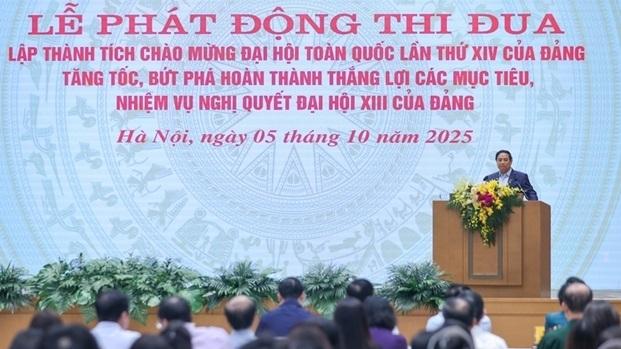 Thủ tướng Chính phủ phát động đợt thi đua cao điểm lập thành tích chào mừng Đại hội XIV của Đảng