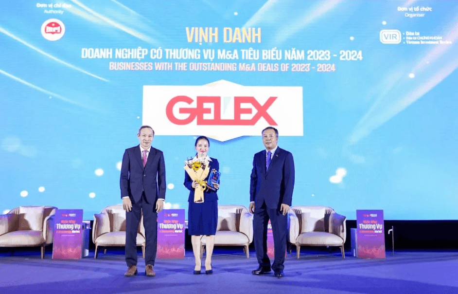 GELEX là một trong 15 doanh nghiệp có thương vụ M&A tiêu biểu 2024