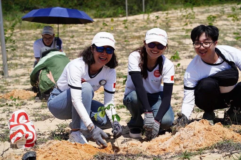 P&G và Central Retail Việt Nam chung tay phủ xanh đất trống tại Bình Thuận