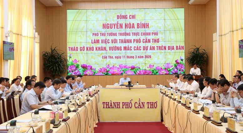 Cần Thơ cần tiếp tục rà soát, cập nhật đầy đủ các dự án có khó khăn, vướng mắc