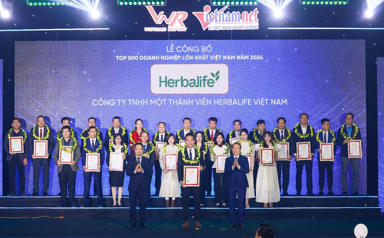 Herbalife Việt Nam được vinh danh Top 500 doanh nghiệp lớn nhất Việt Nam lần thứ sáu liên tiếp