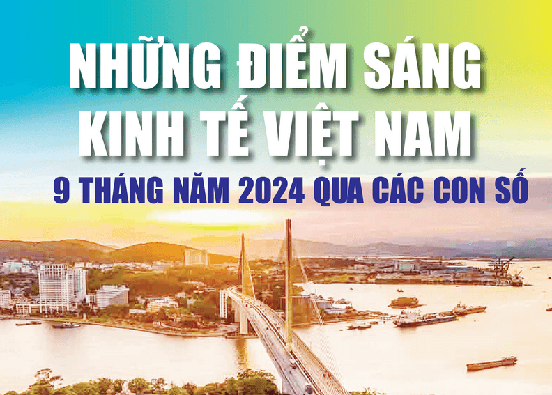 Infographics: Những điểm sáng của kinh tế Việt Nam 9 tháng năm 2024 qua các con số