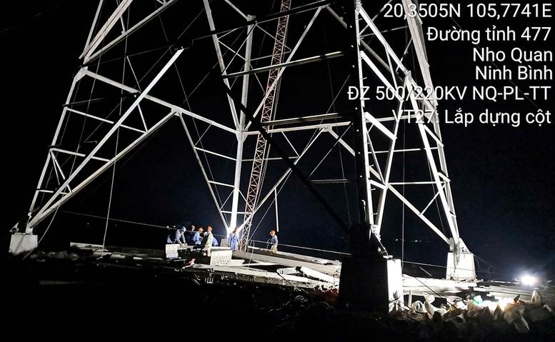 Thi công các dự án truyền tải điện ngay sau kỳ nghỉ Tết