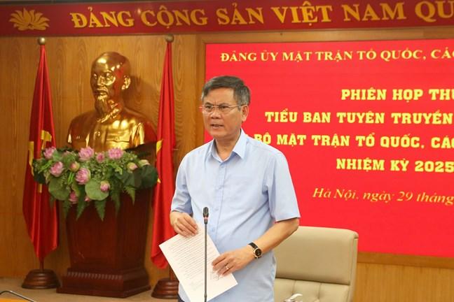 Đẩy mạnh tuyên truyền về Đại hội đại biểu Đảng bộ Mặt trận Tổ quốc, các đoàn thể Trung ương