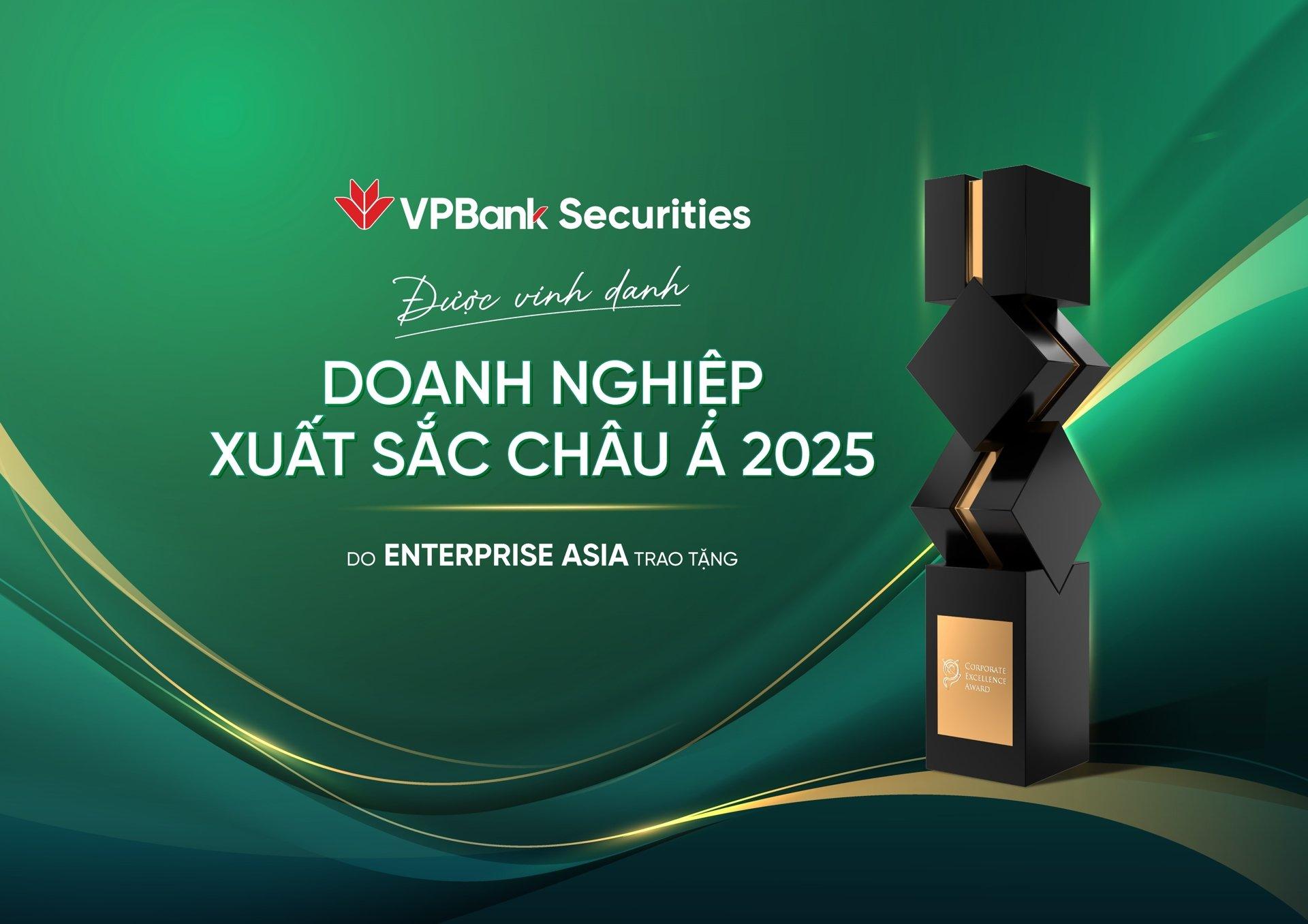 VPBankS nhận giải thưởng ‘Doanh nghiệp Xuất sắc châu Á 2025’