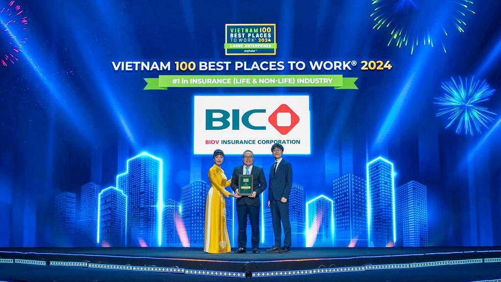 BIC được vinh danh Top 1 nơi làm việc tốt nhất ngành bảo hiểm Việt Nam