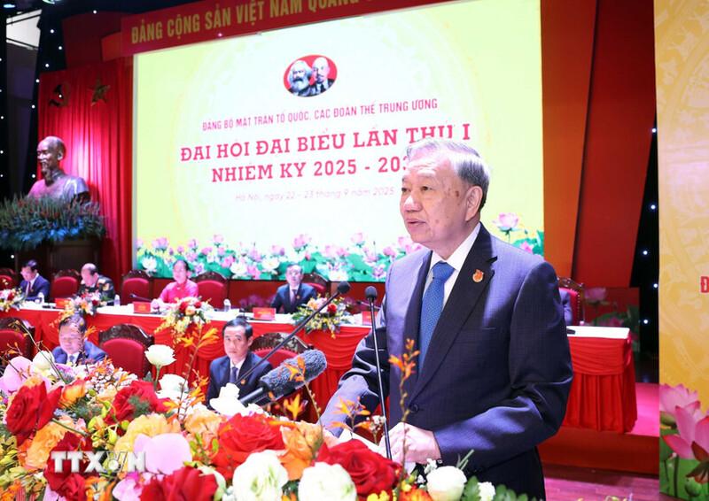 Tổng Bí thư Tô Lâm: Mặt trận cần giữ '3 gần', '5 phải', '4 không'