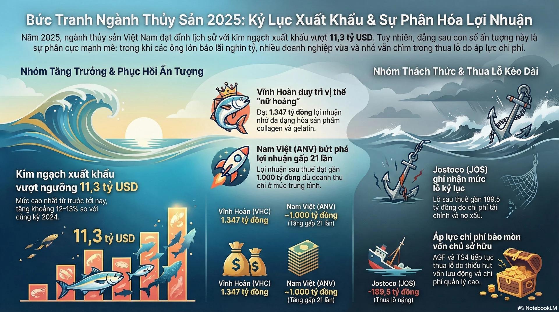 Ngành thuỷ sản 2025: Thuỷ triều dâng không nâng mọi con thuyền