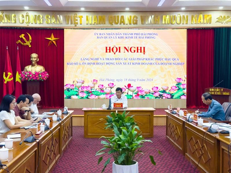 Hải Phòng bàn giải pháp hỗ trợ doanh nghiệp ổn định sản xuất sau bão số 3