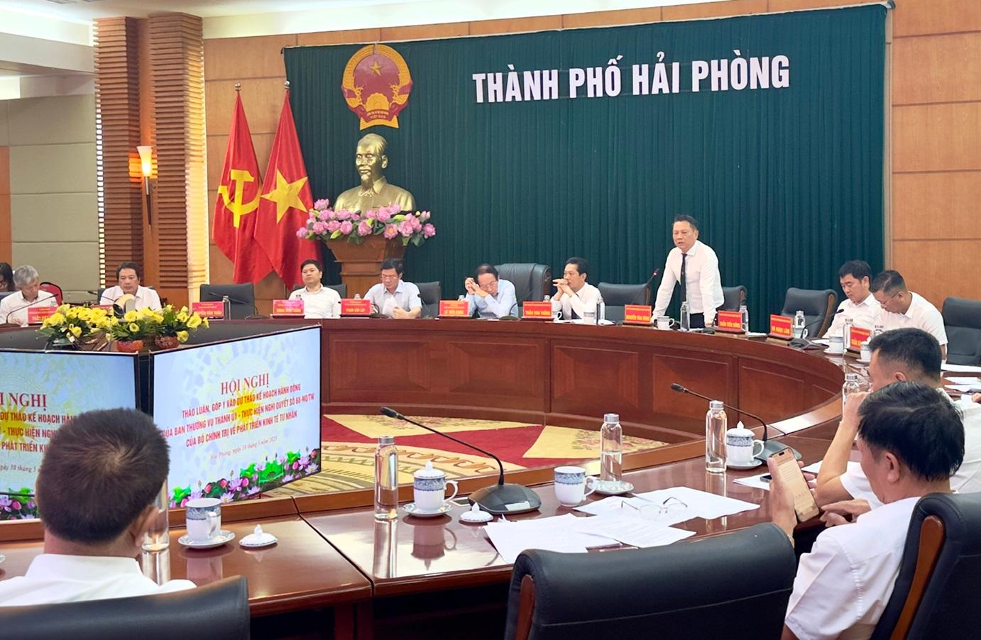 Doanh nghiệp Hải Phòng cùng Thành phố lên kế hoạch hành động phát triển kinh tế tư nhân