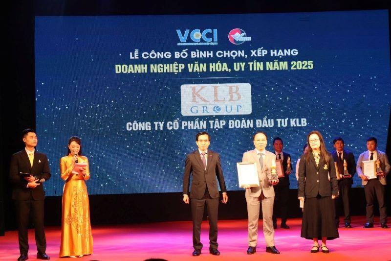 klb-group-duoc-vinh-danh-tai-doanh-nghiep-van-hoa-uy-tin-nam-2025