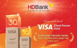 HDBank được Visa vinh danh với hai giải thưởng quan trọng