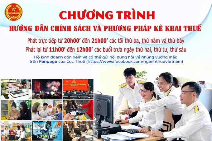 Cục Thuế “cầm tay chỉ việc” cho hộ kinh doanh kê khai thuế trên nền tảng mạng xã hội