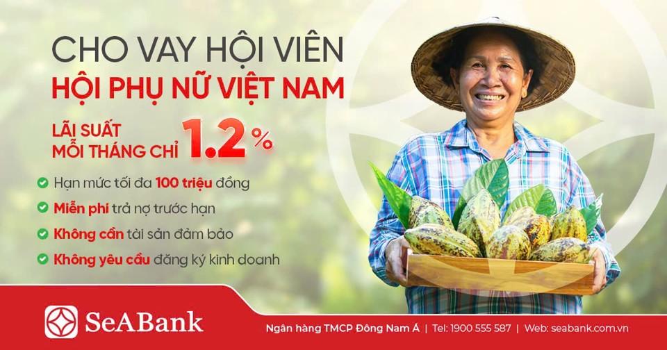 SeABank triển khai gói vay tín chấp lãi suất ưu đãi dành cho phụ nữ