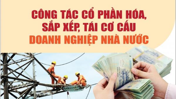 Infographics: Công tác cổ phần hóa, sắp xếp, tái cơ cấu doanh nghiệp nhà nước